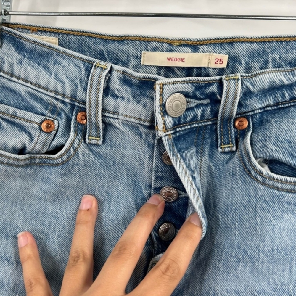 Levi’s High Rise Wedgie Button Fly Jeans